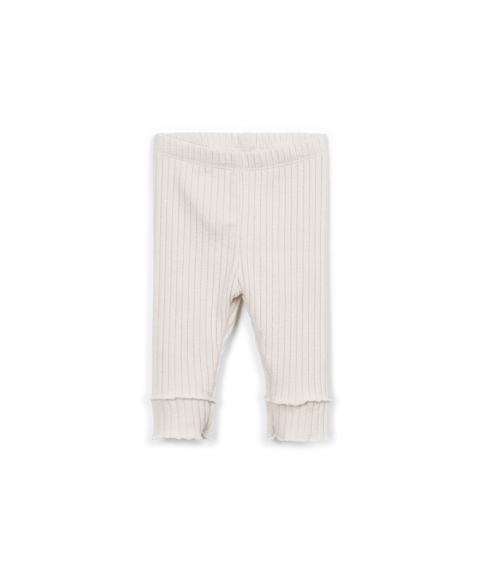 Leggings de malha canelada