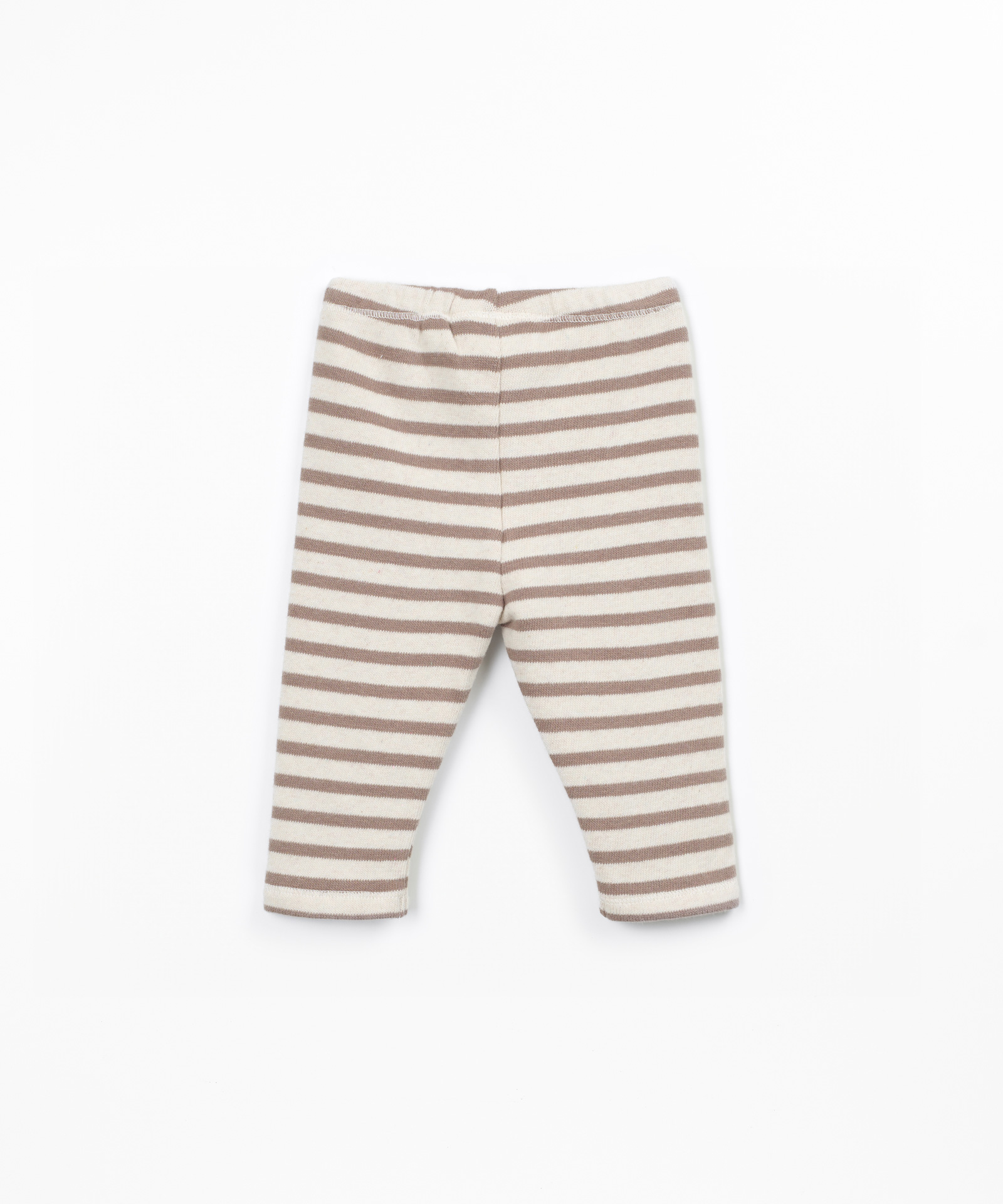 Leggings de punto a rayas