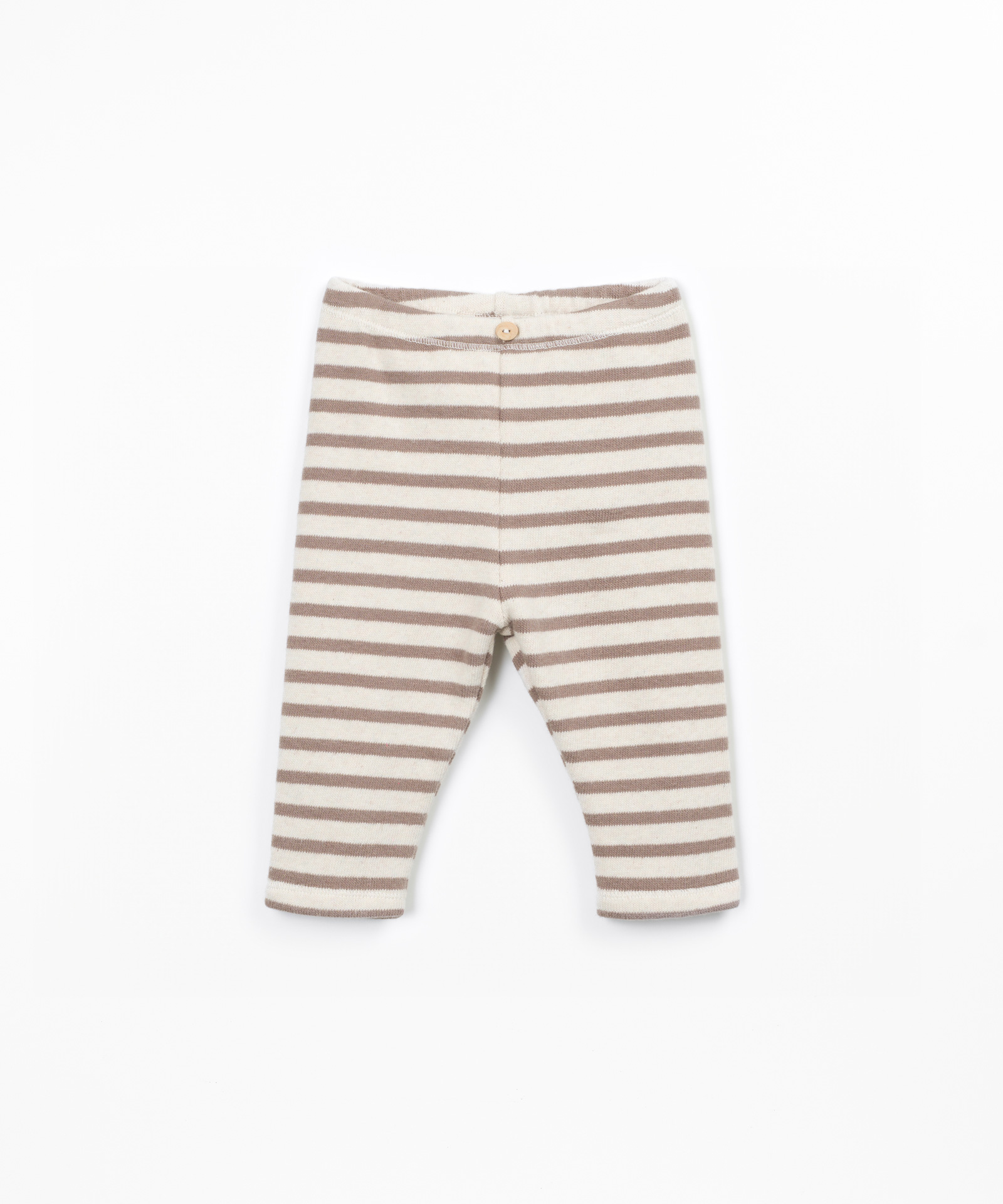 Leggings de punto a rayas