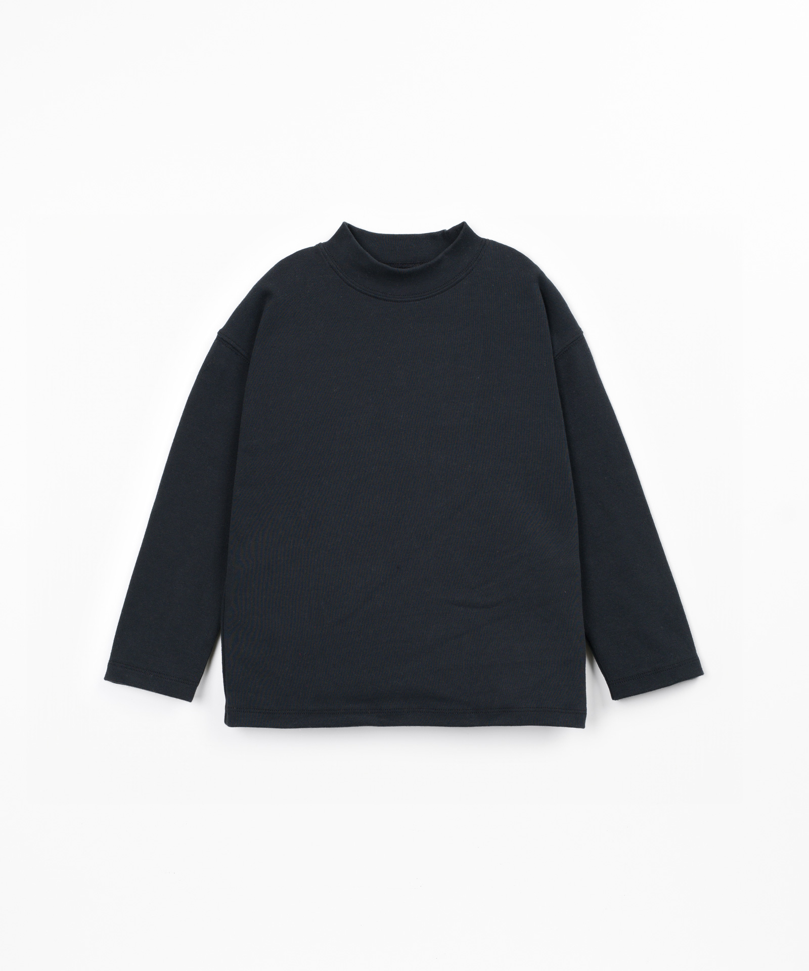 T-shirt de malha com mistura de algodão e algodão reciclado