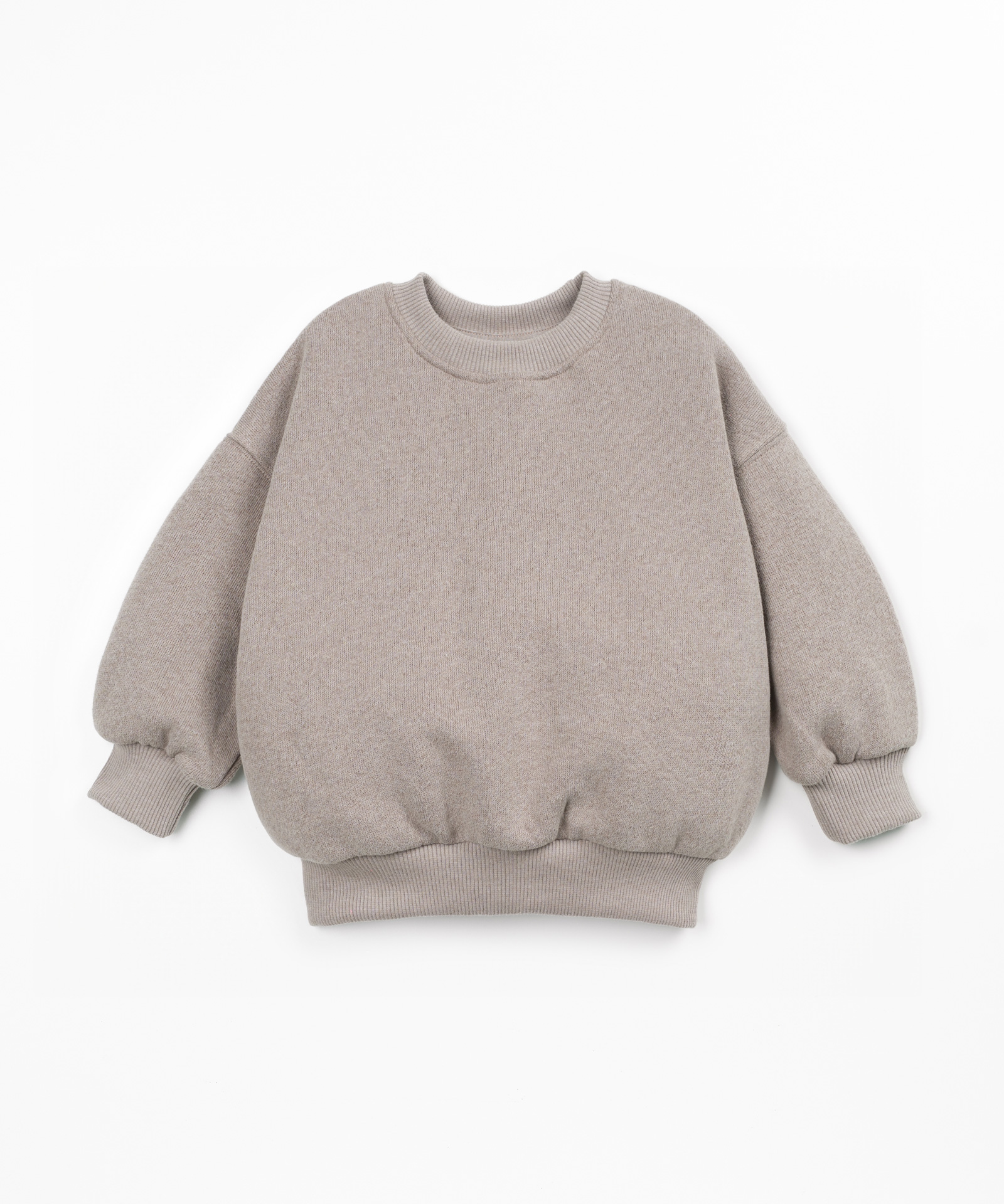 Pull avec mélange de coton, coton recyclé et polyester recyclé