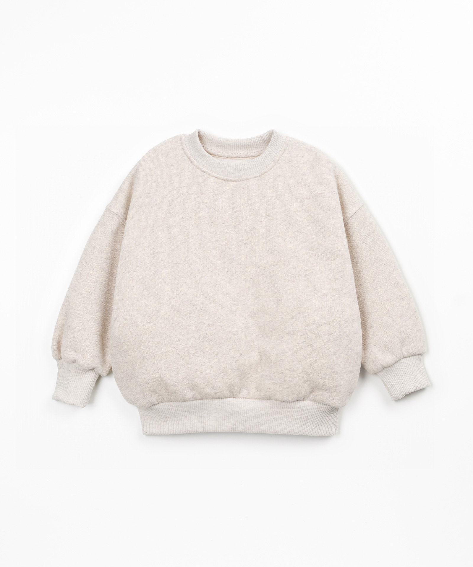 Pull avec mélange de coton, coton recyclé et polyester recyclé