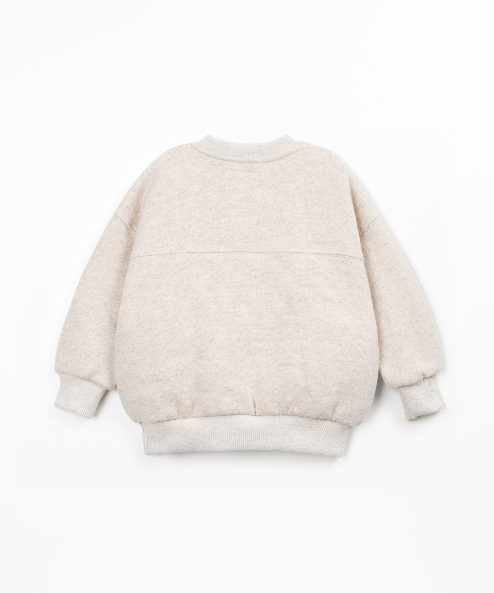 Pull avec mélange de coton, coton recyclé et polyester recyclé