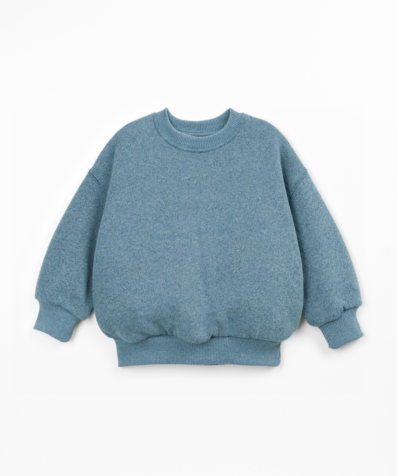 Maglia con miscela di cotone, cotone riciclato e poliestere riciclato
