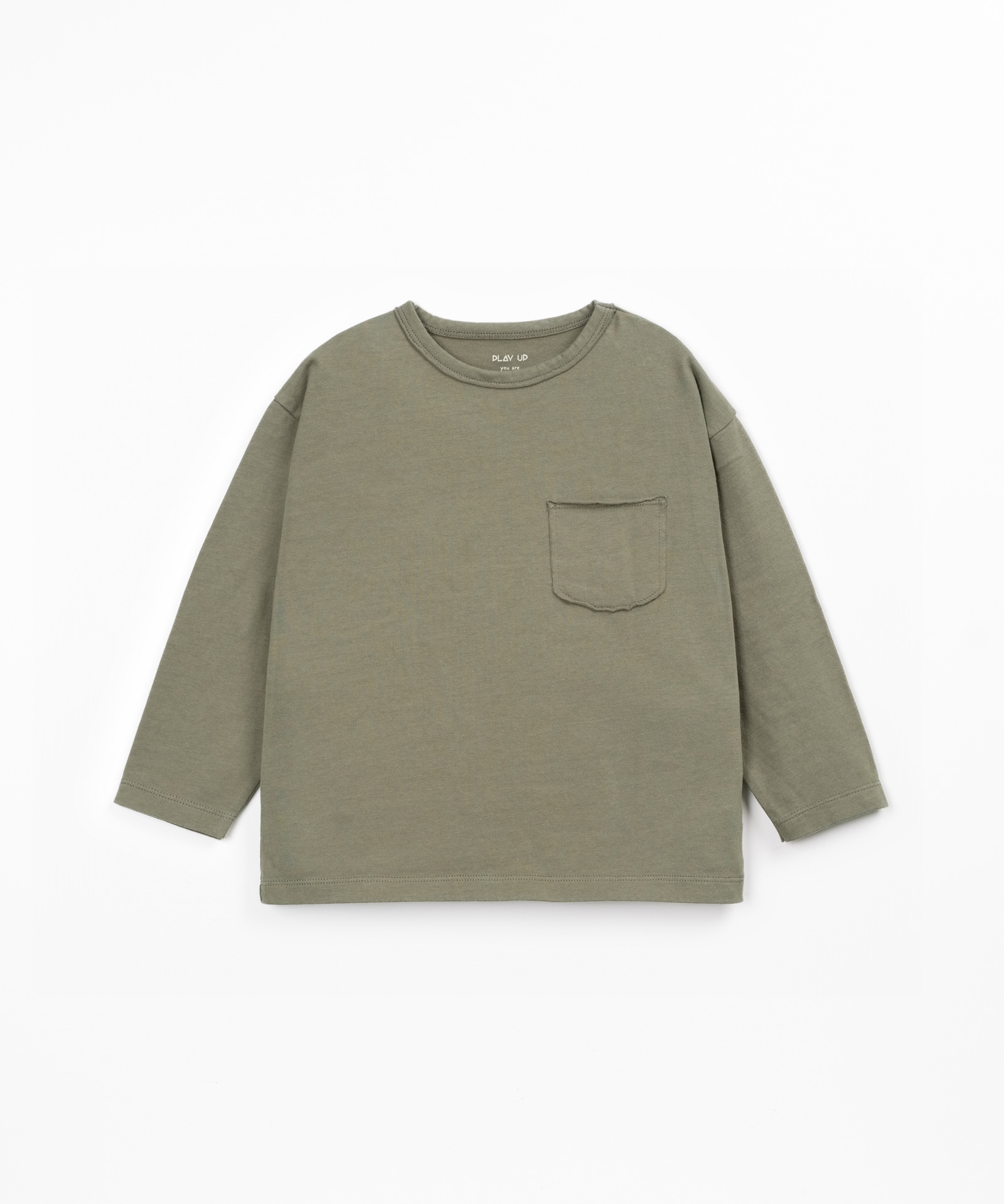 T-shirt di maglina con cotone riciclato