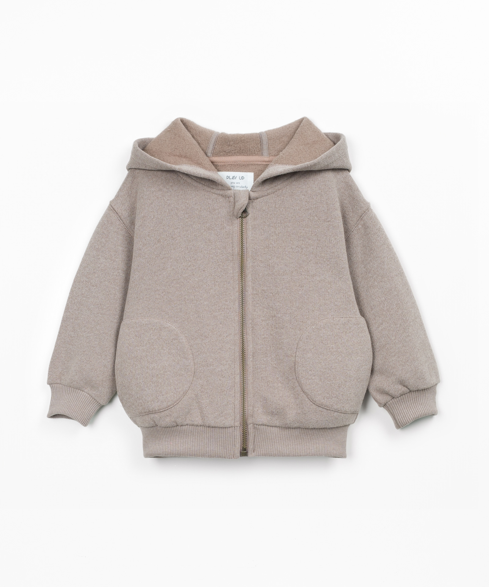 Chaqueta de punto con capucha y cremallera