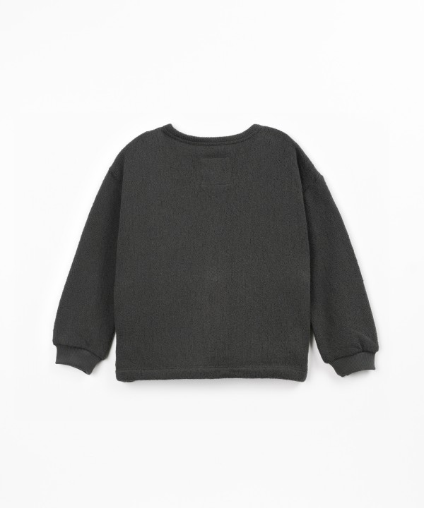 Knit jacket with chest pocket
