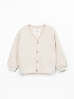 Knit jacket with chest pocket