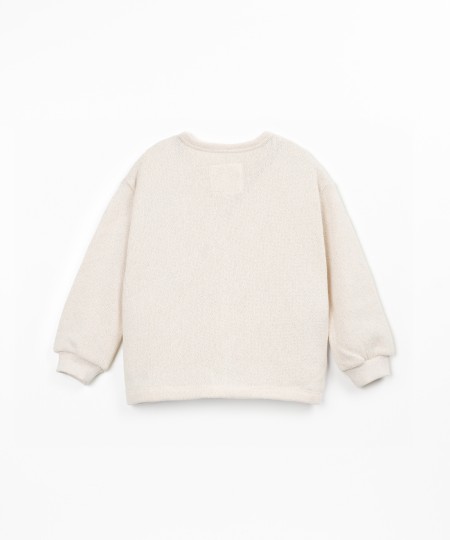 Knit jacket with chest pocket