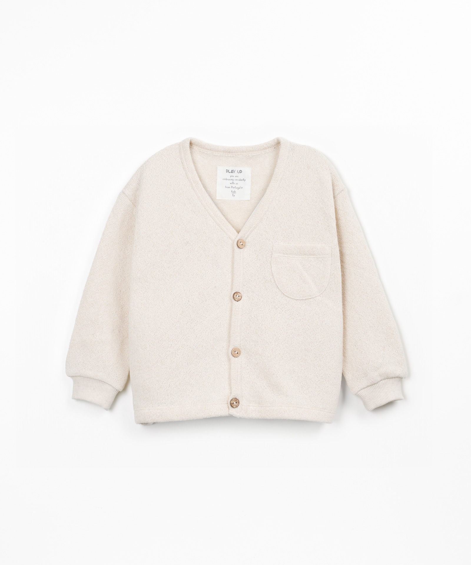 Giacca in maglia con tasca sul petto