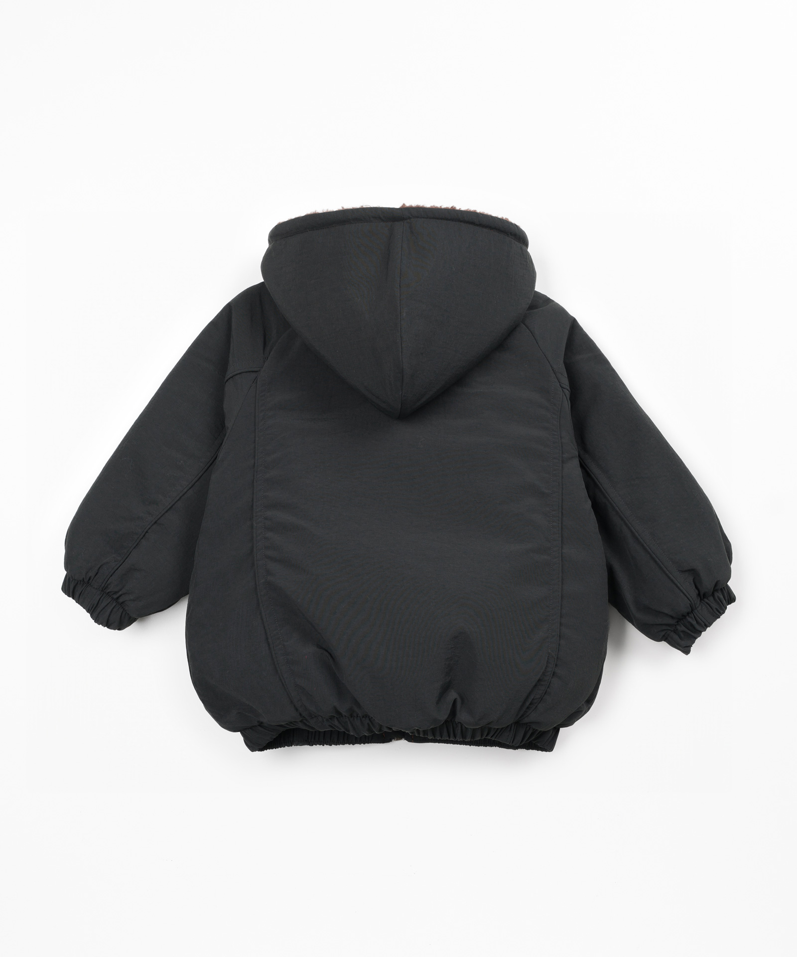 Manteau avec doublure en fourrure en coton biologique
