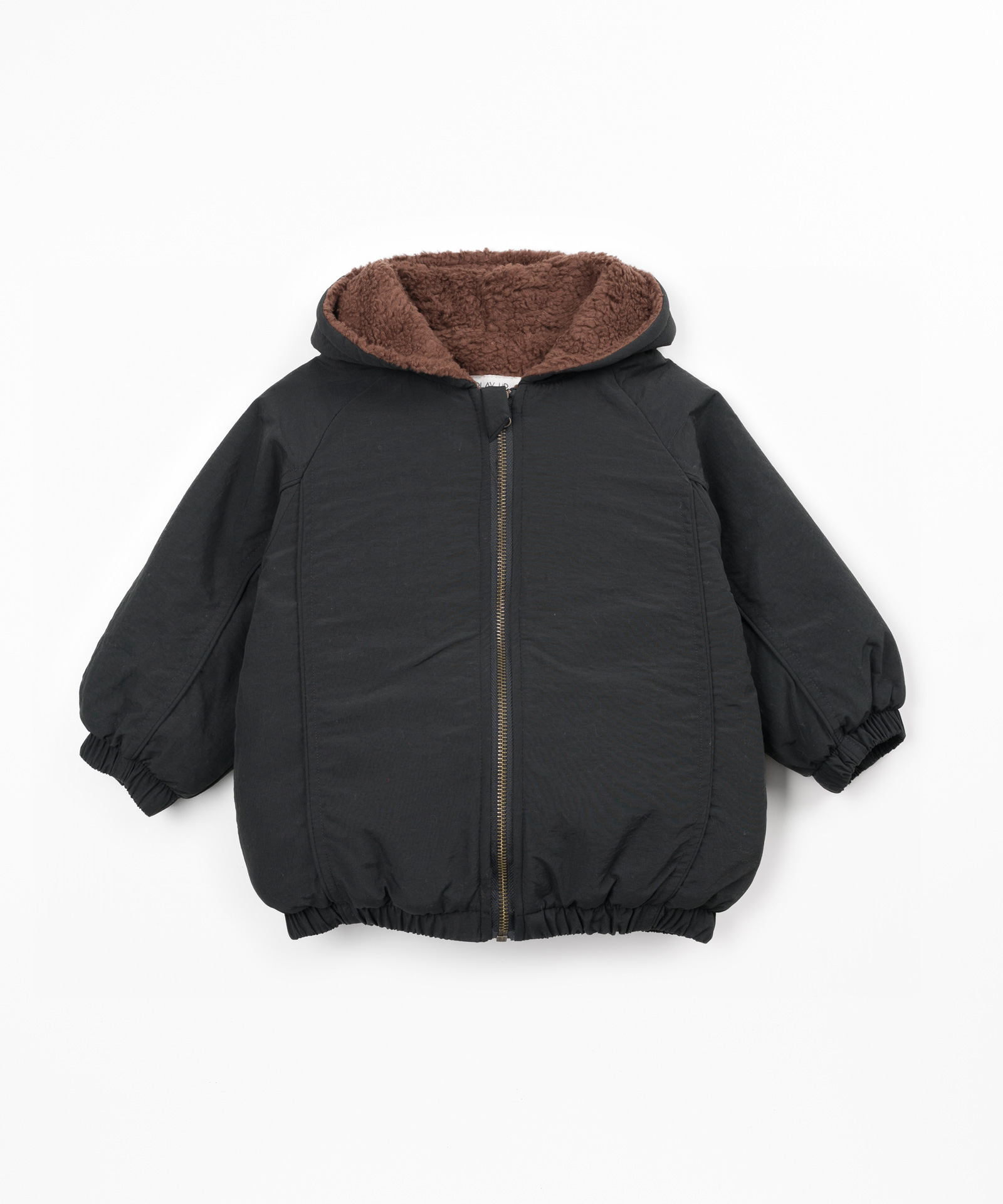 Manteau avec doublure en fourrure en coton biologique