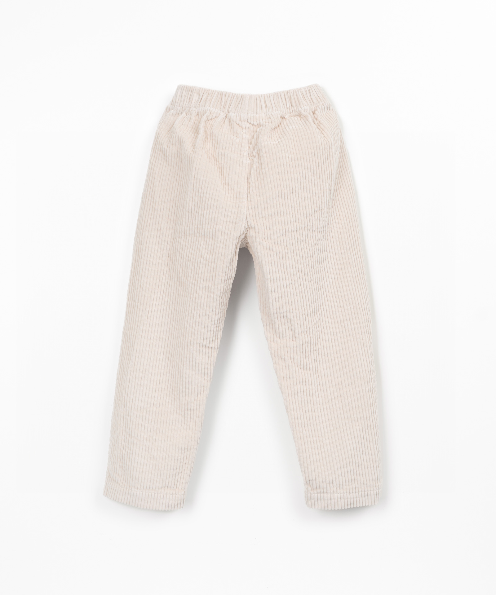 Calça em bombazine com bolsos