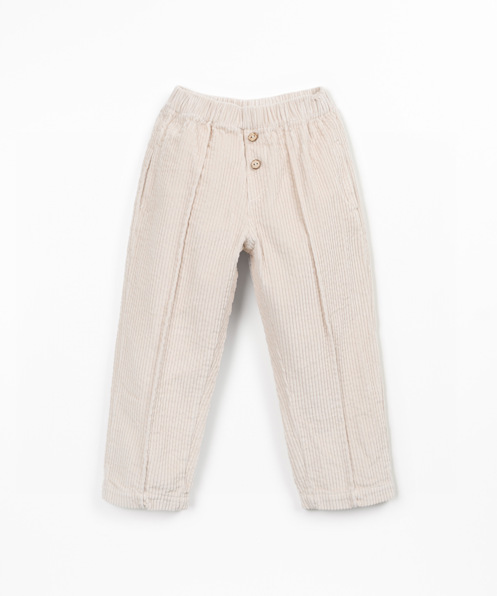 Calça em bombazine com bolsos