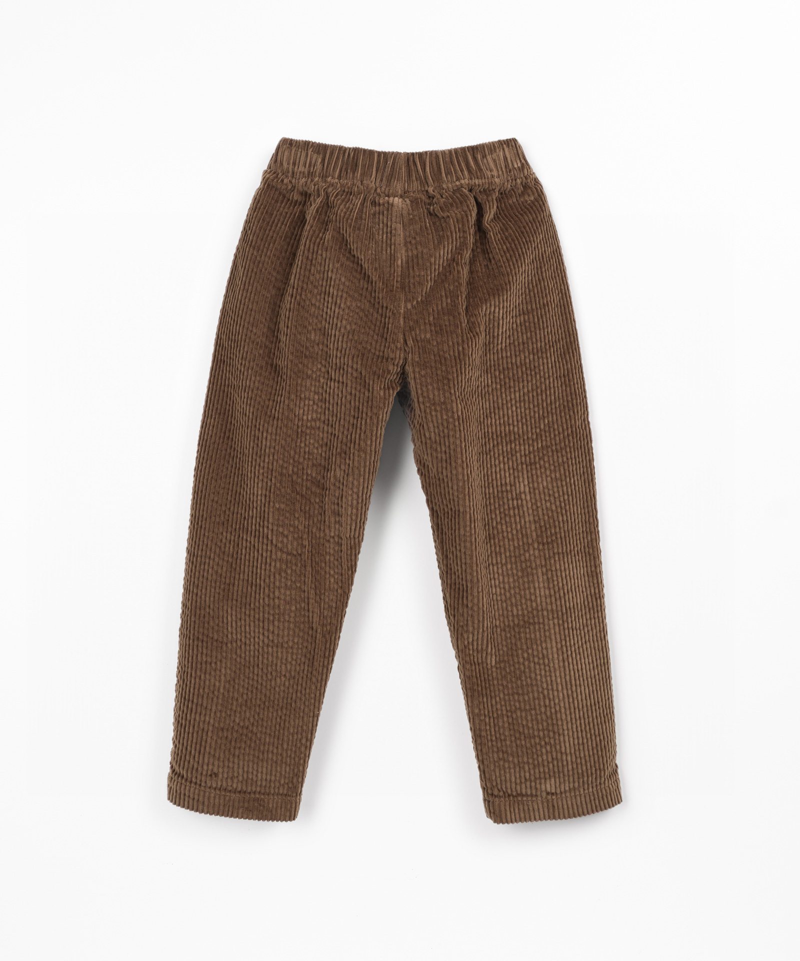 Calça em bombazine com bolsos