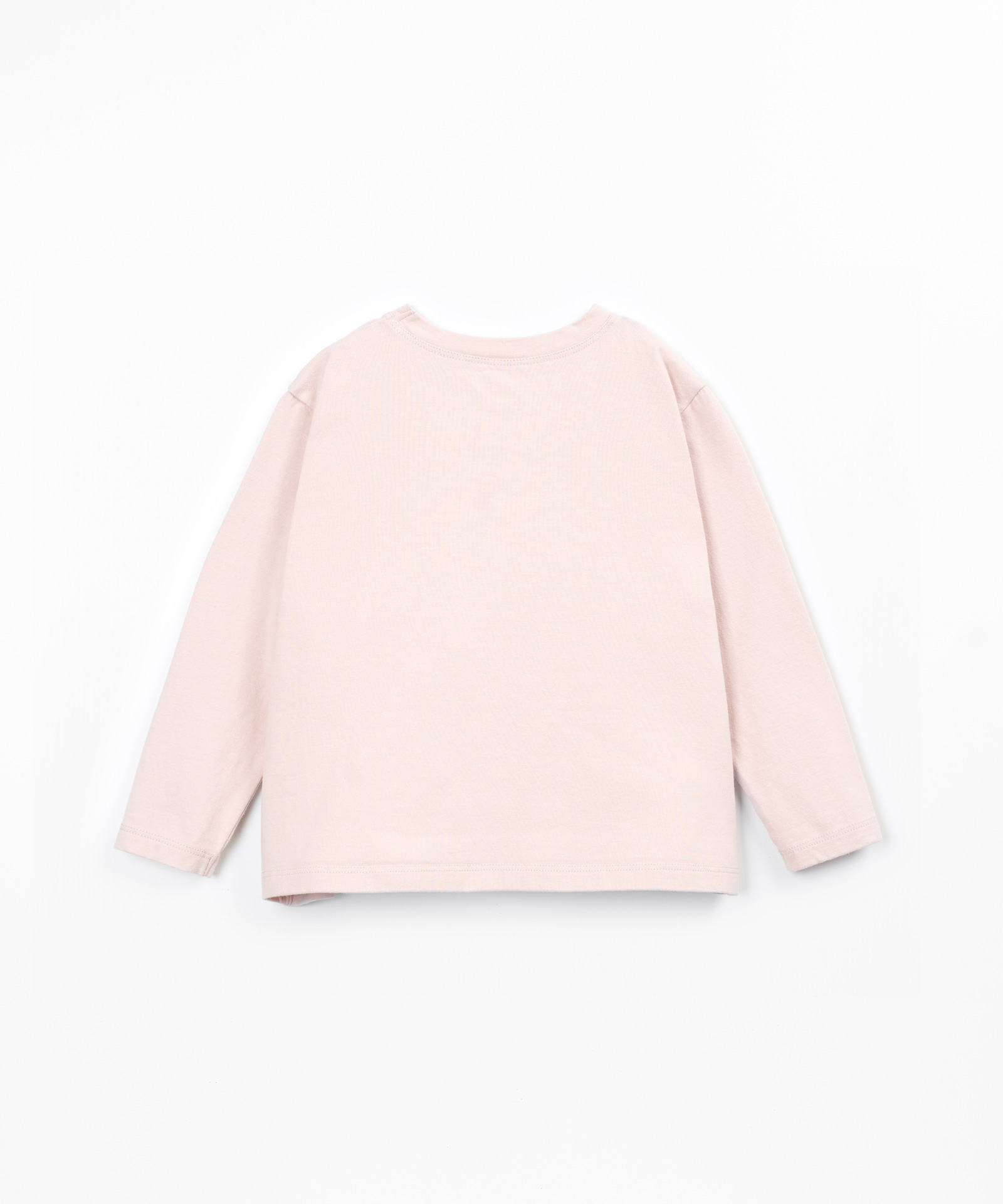 T-shirt de malha com algodão reciclado