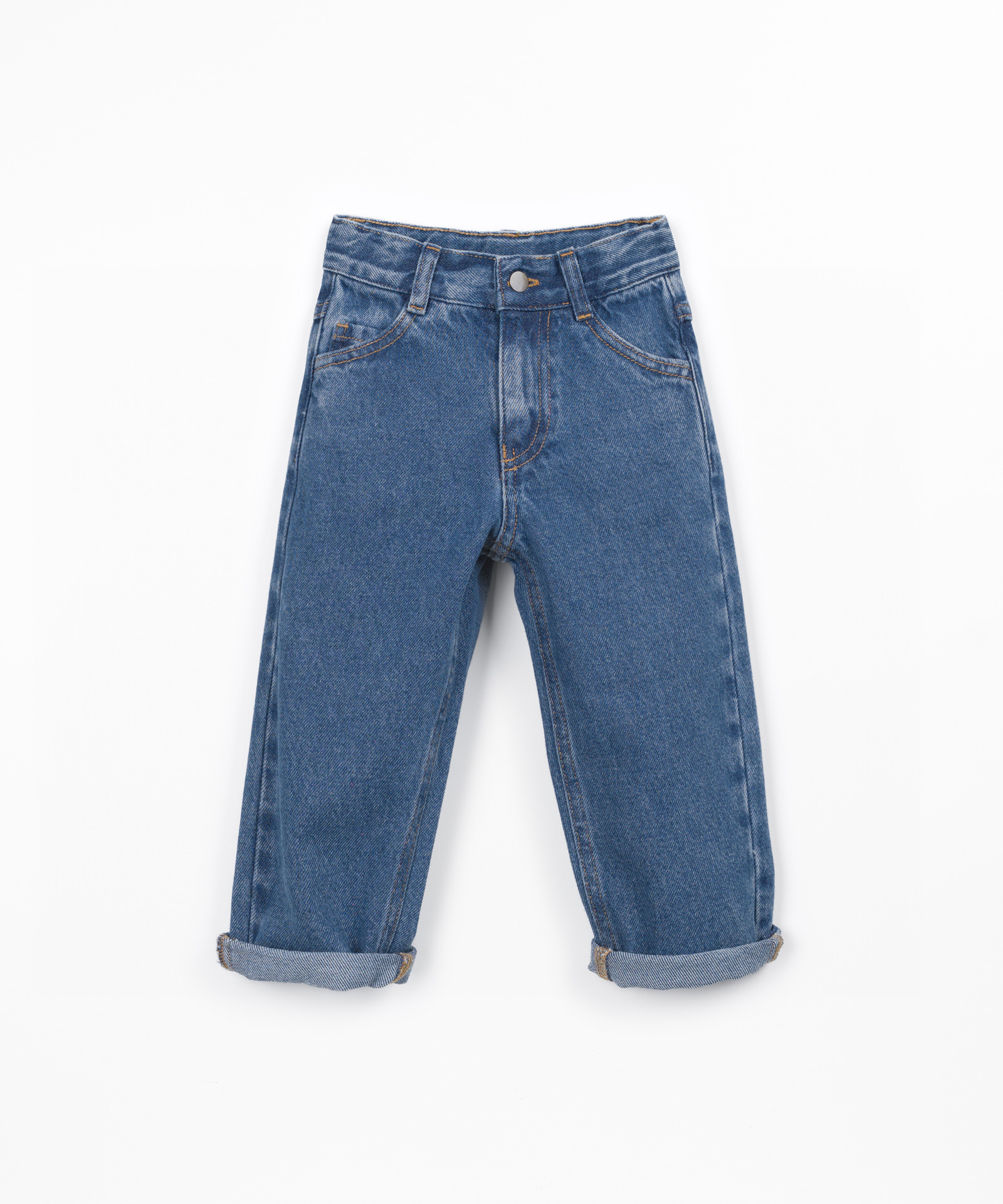 Pantaloni in denim con cintura regolabile