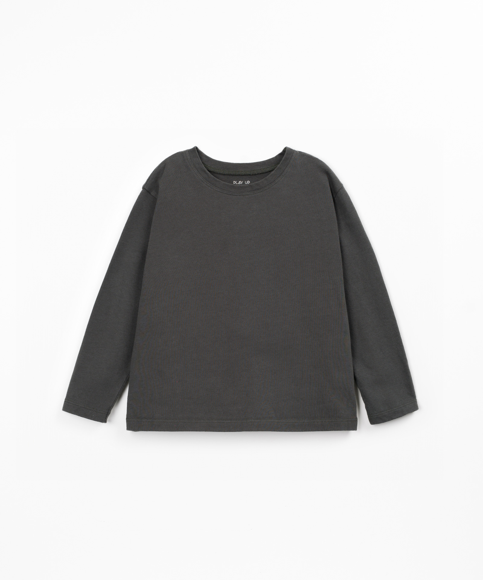 T-shirt de malha com algodão reciclado