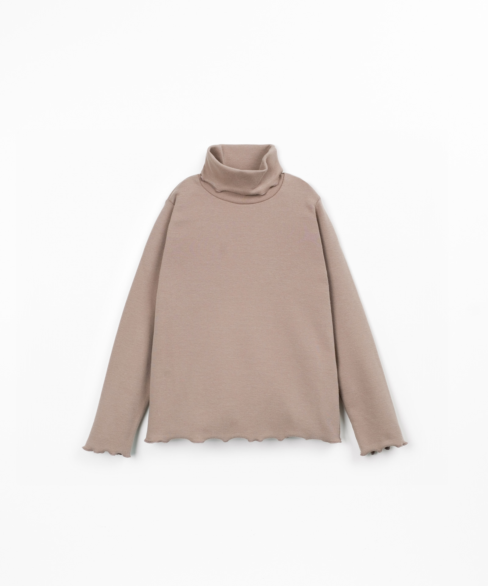 T-shirt en maille à col montant