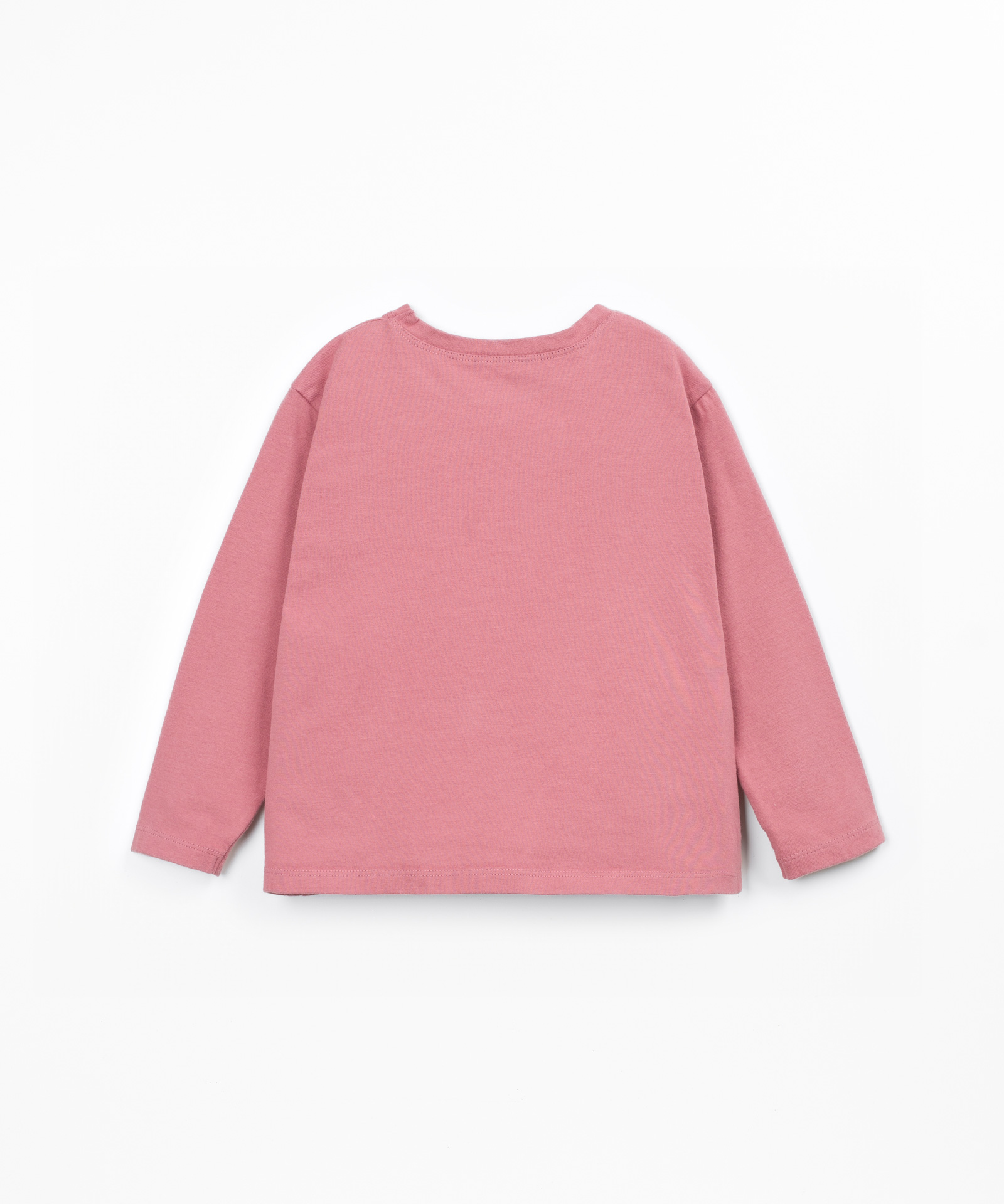 T-shirt de malha com algodão reciclado
