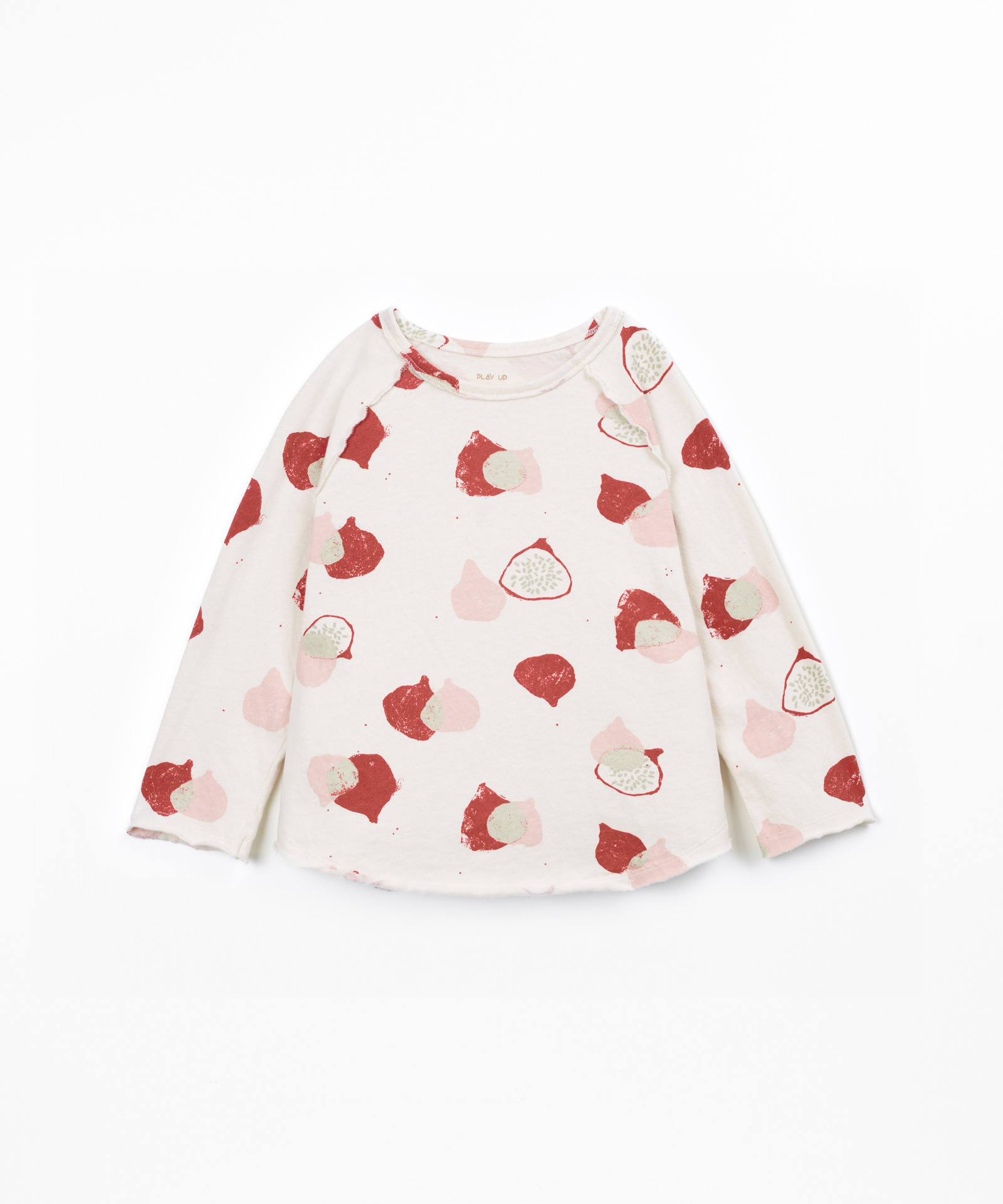 Knit T-shirt with fig print
