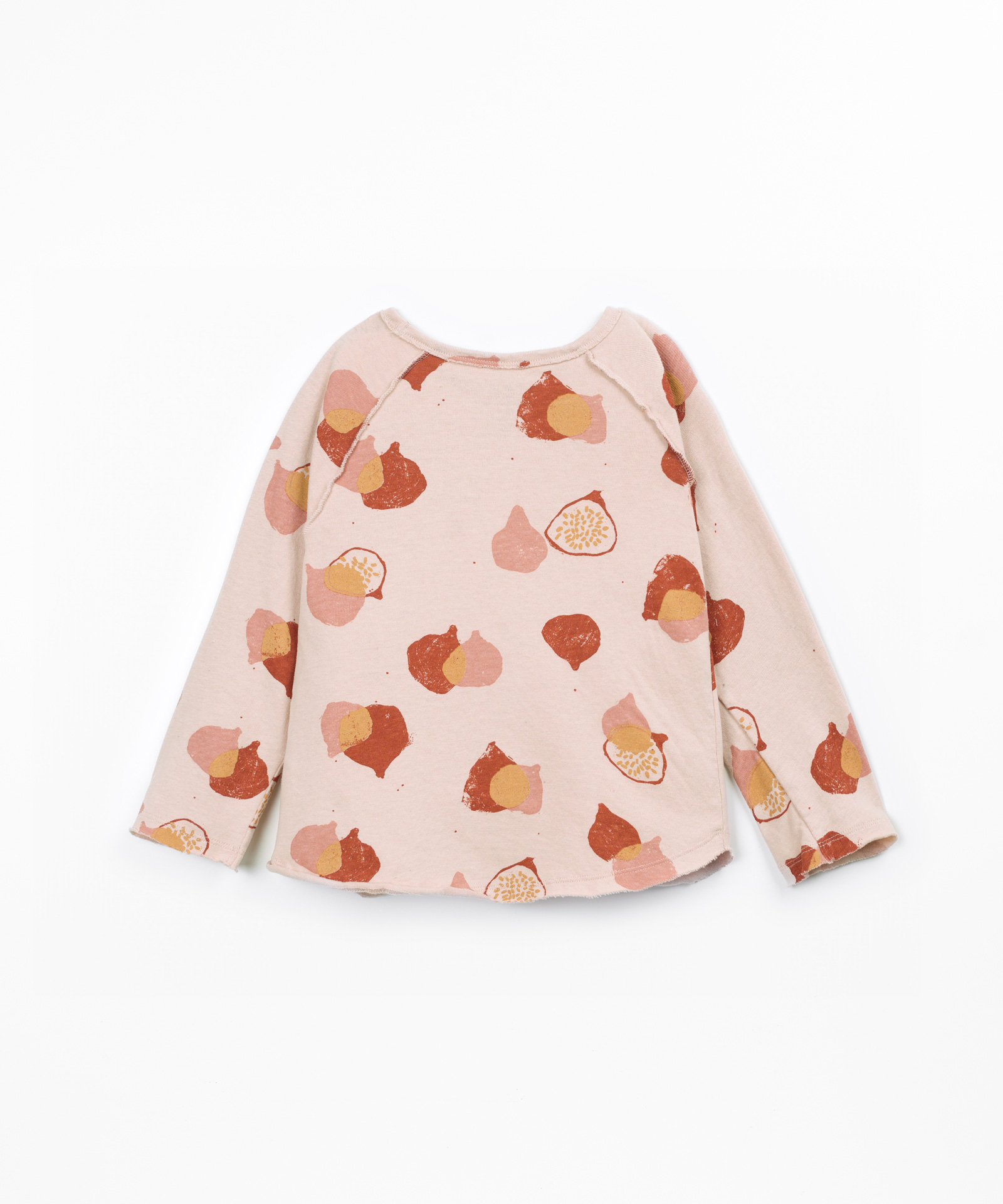 Knit T-shirt with fig print