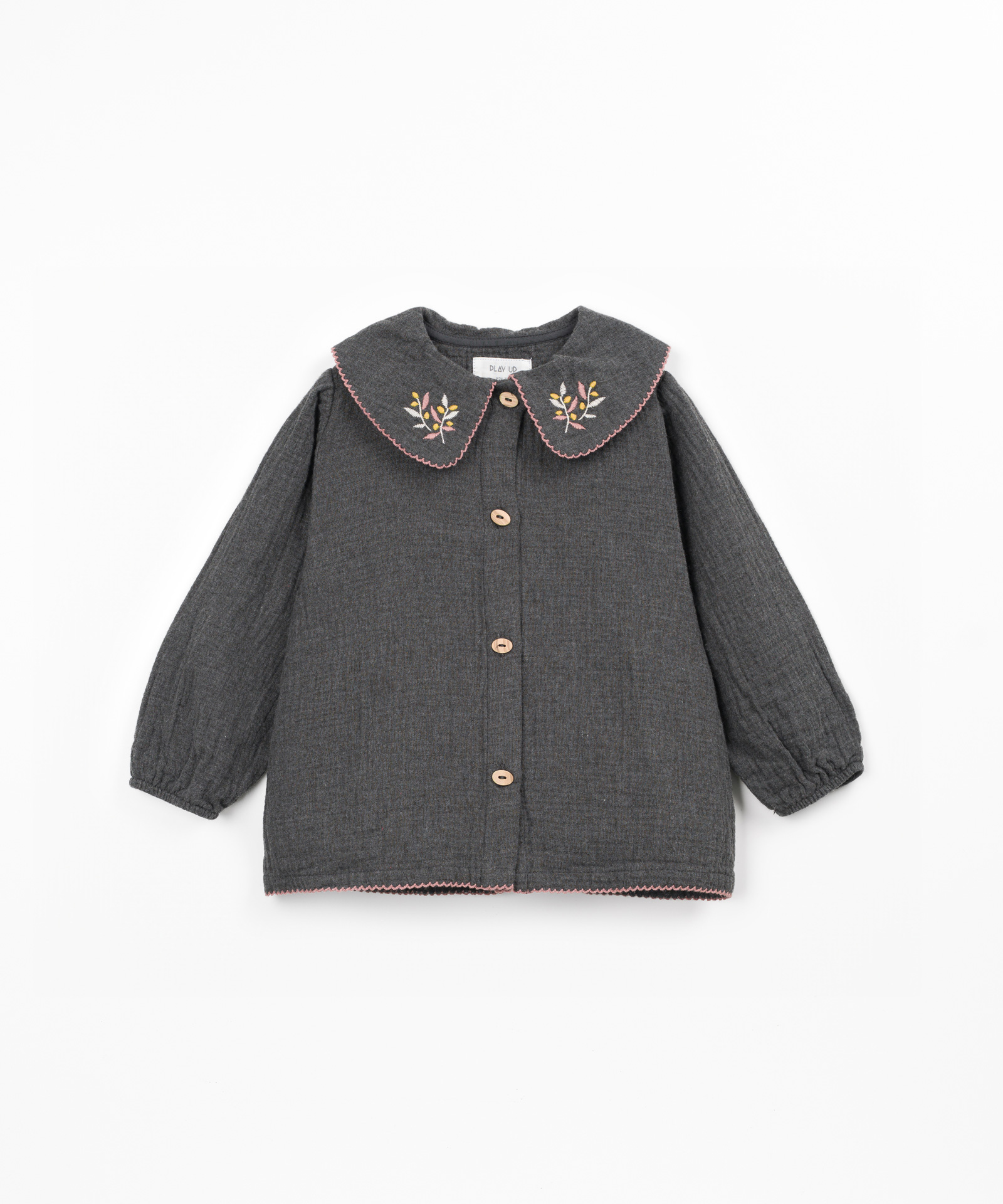 Blouse en tissu avec col