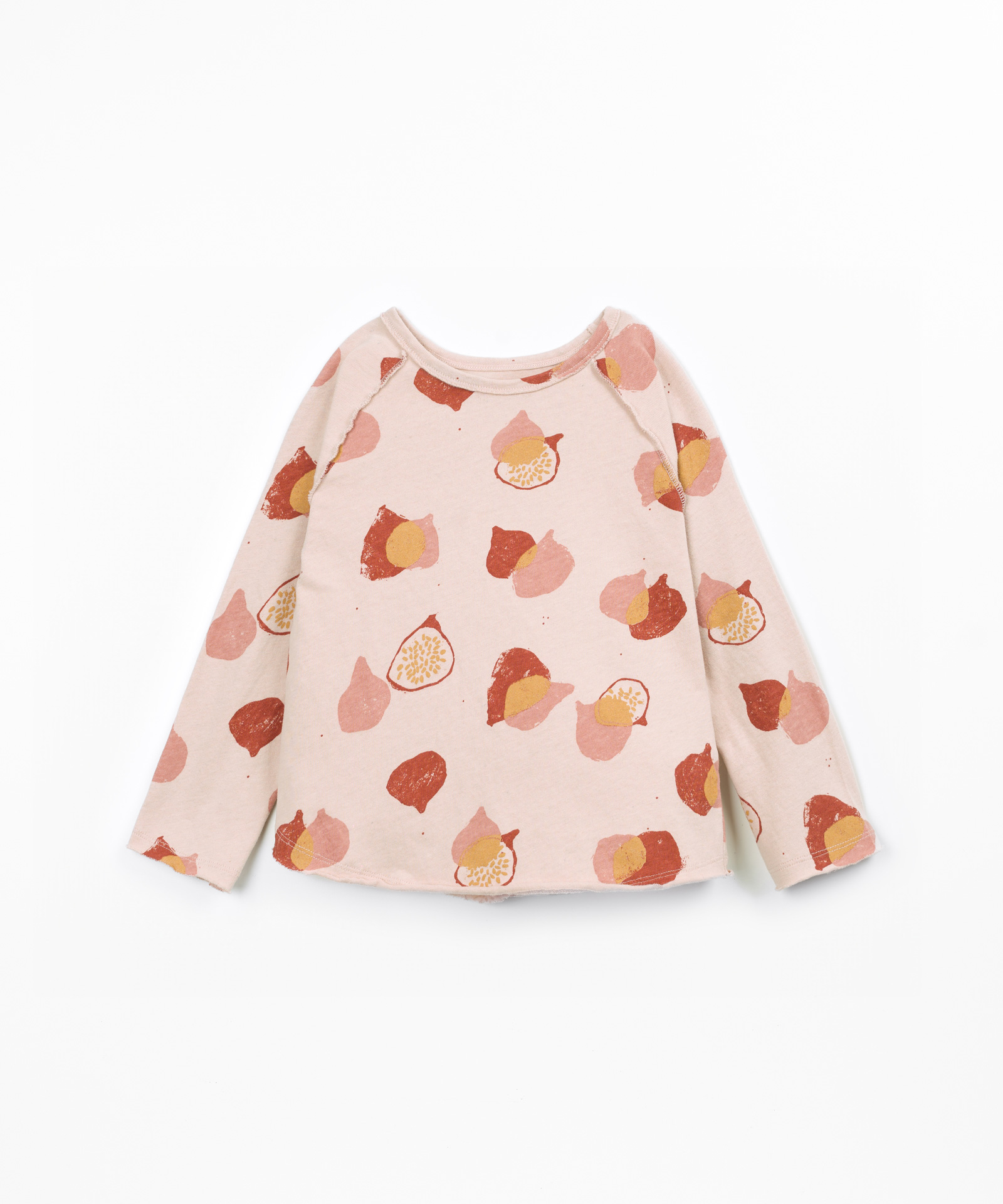 Knit T-shirt with fig print