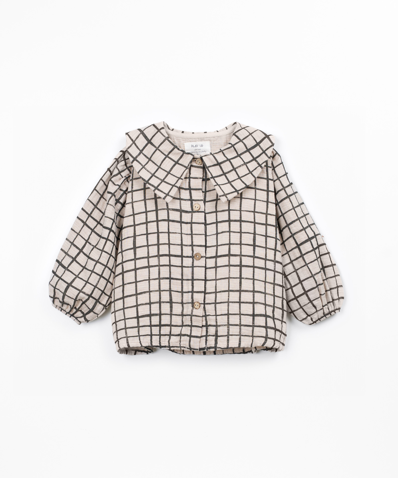 Blouse en tissu à carreaux
