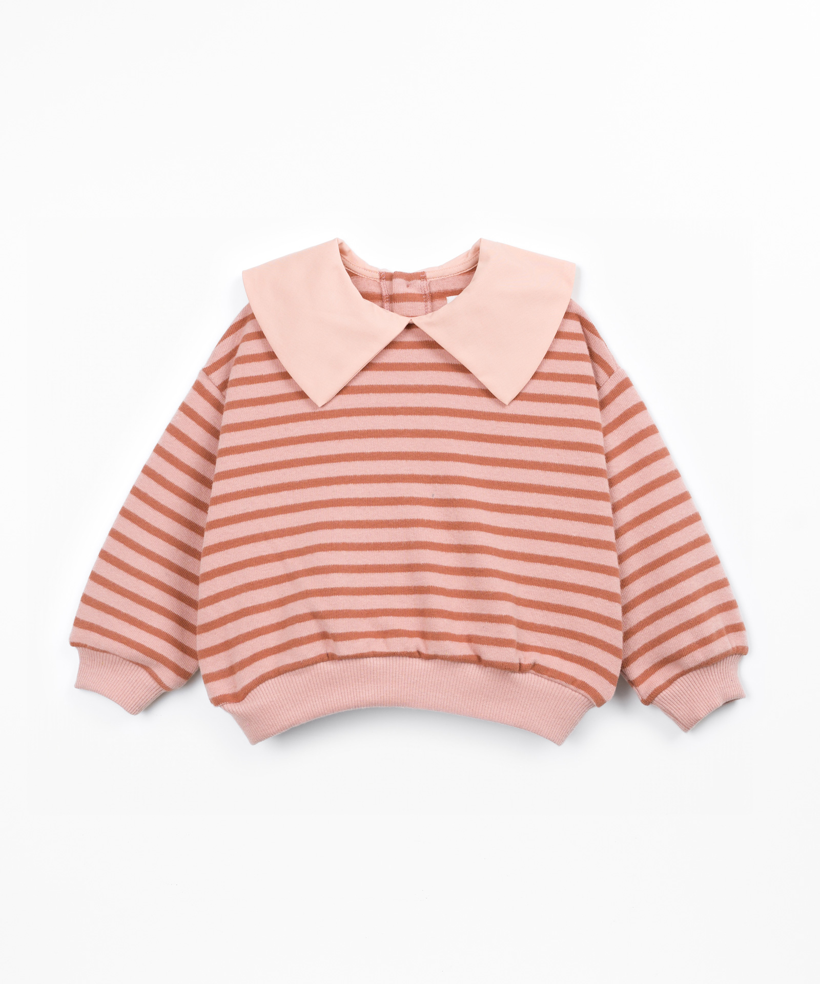 Camisola de malha com mistura de algodão e fibras recicladas