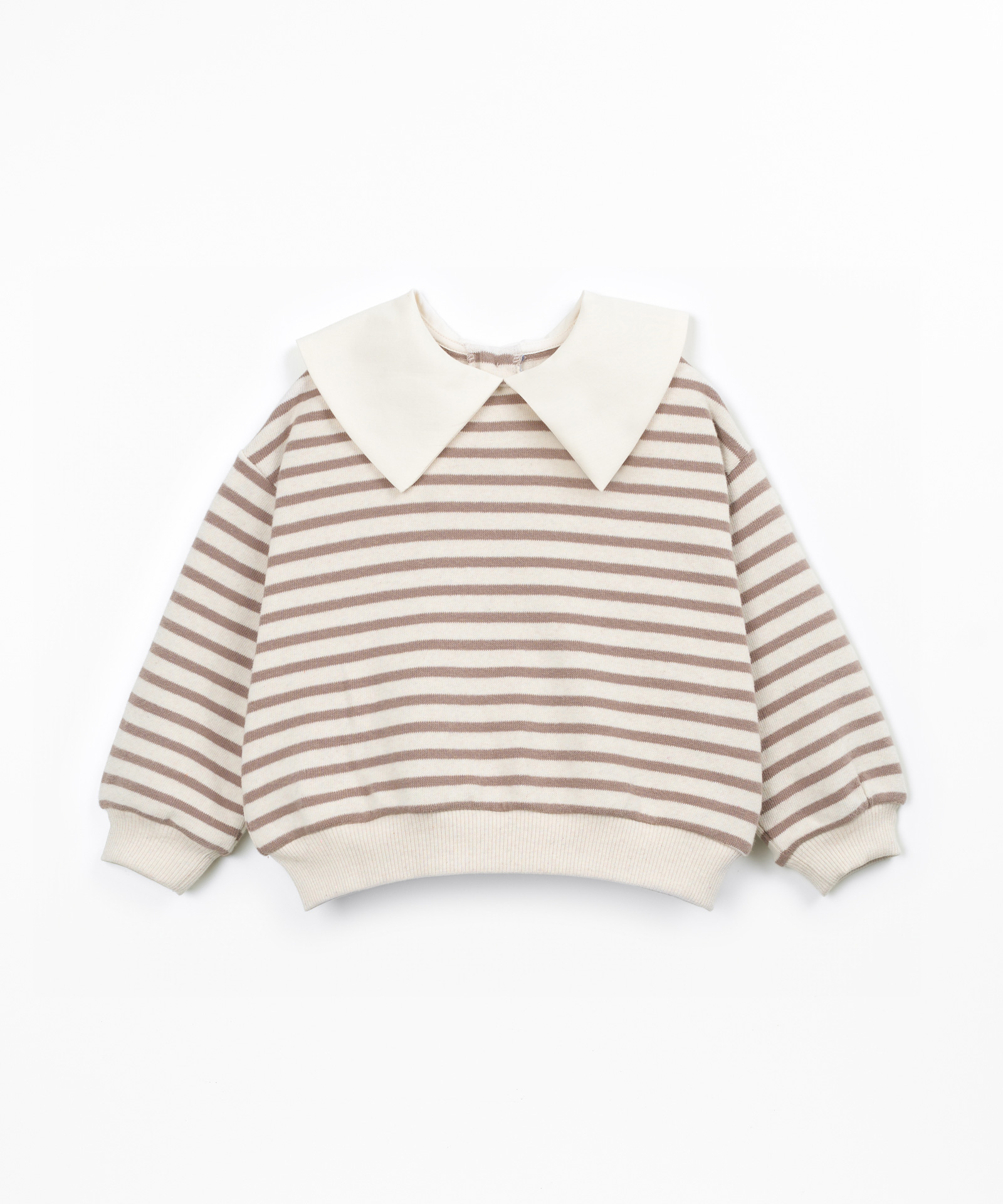 Camisola de malha com mistura de algodão e fibras recicladas