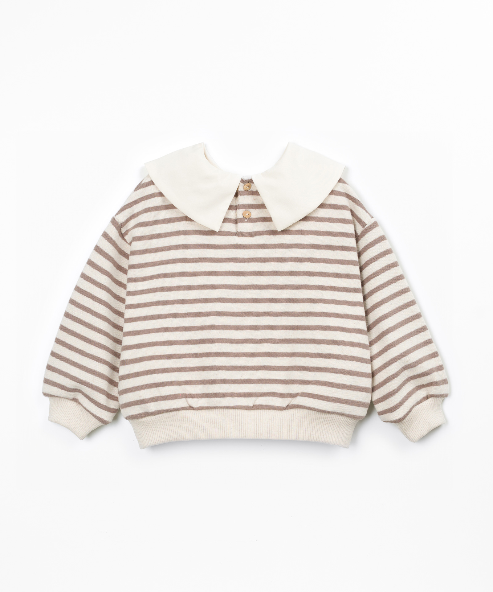 Camisola de malha com mistura de algodão e fibras recicladas