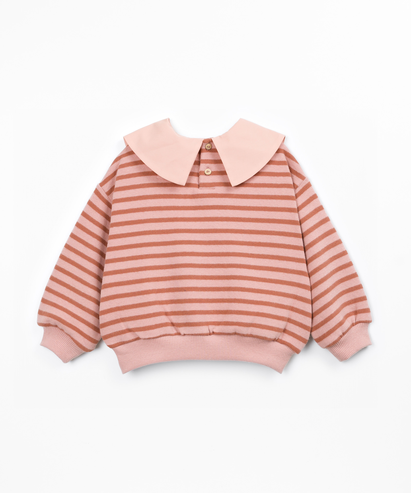 Camisola de malha com mistura de algodão e fibras recicladas