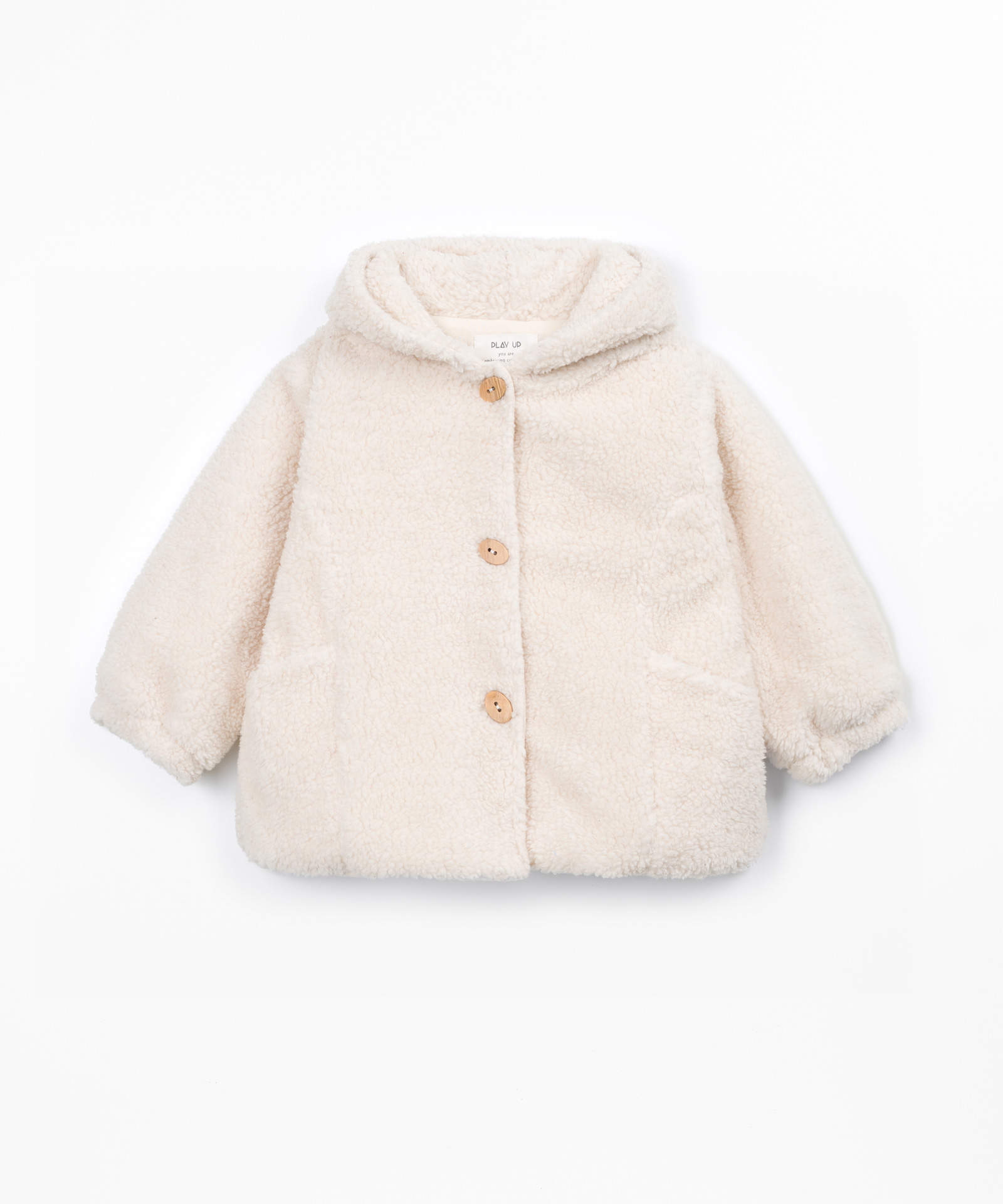 Veste en fourrure à capuche