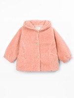Veste en fourrure � capuche
