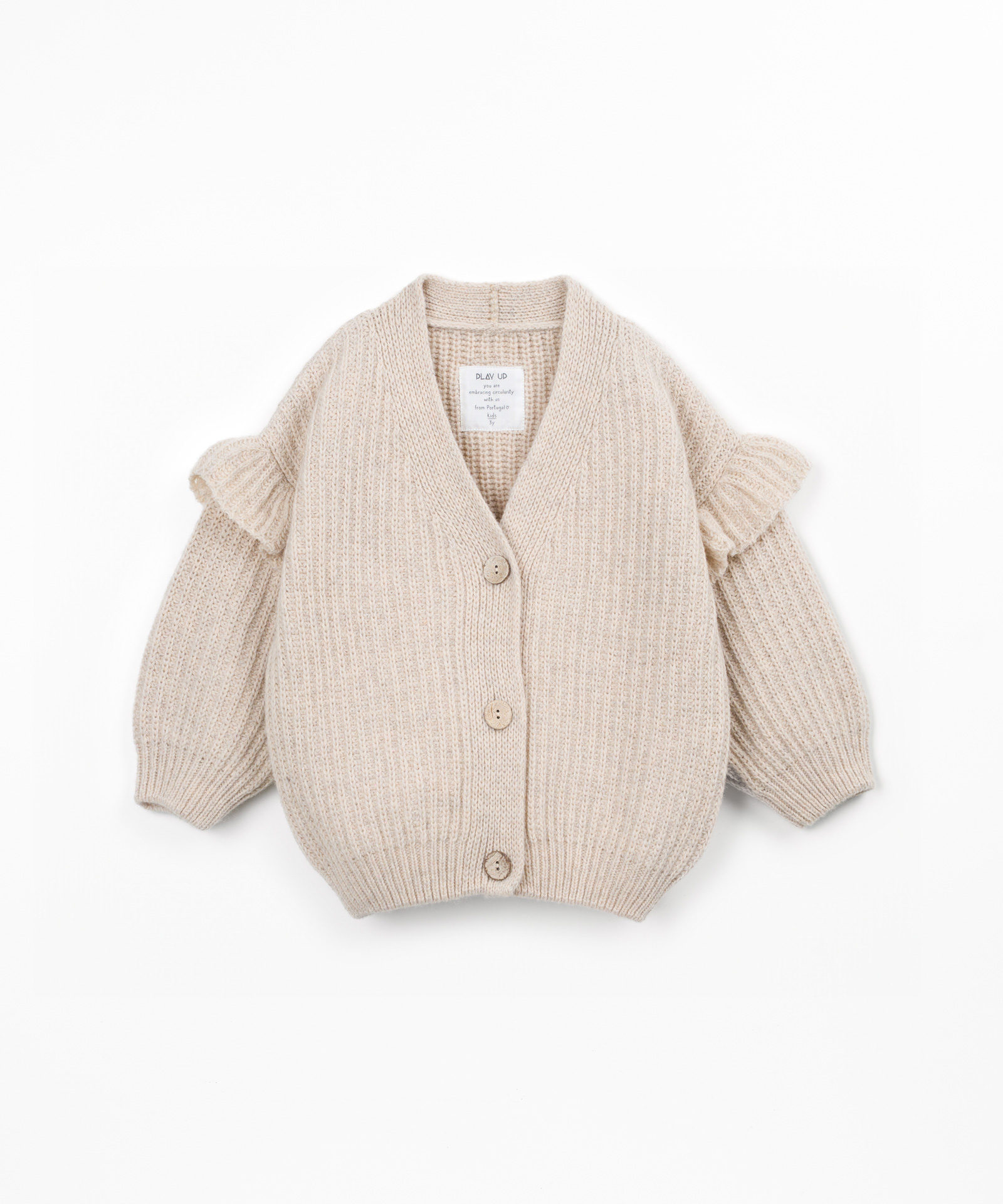 Veste en maille tricotée