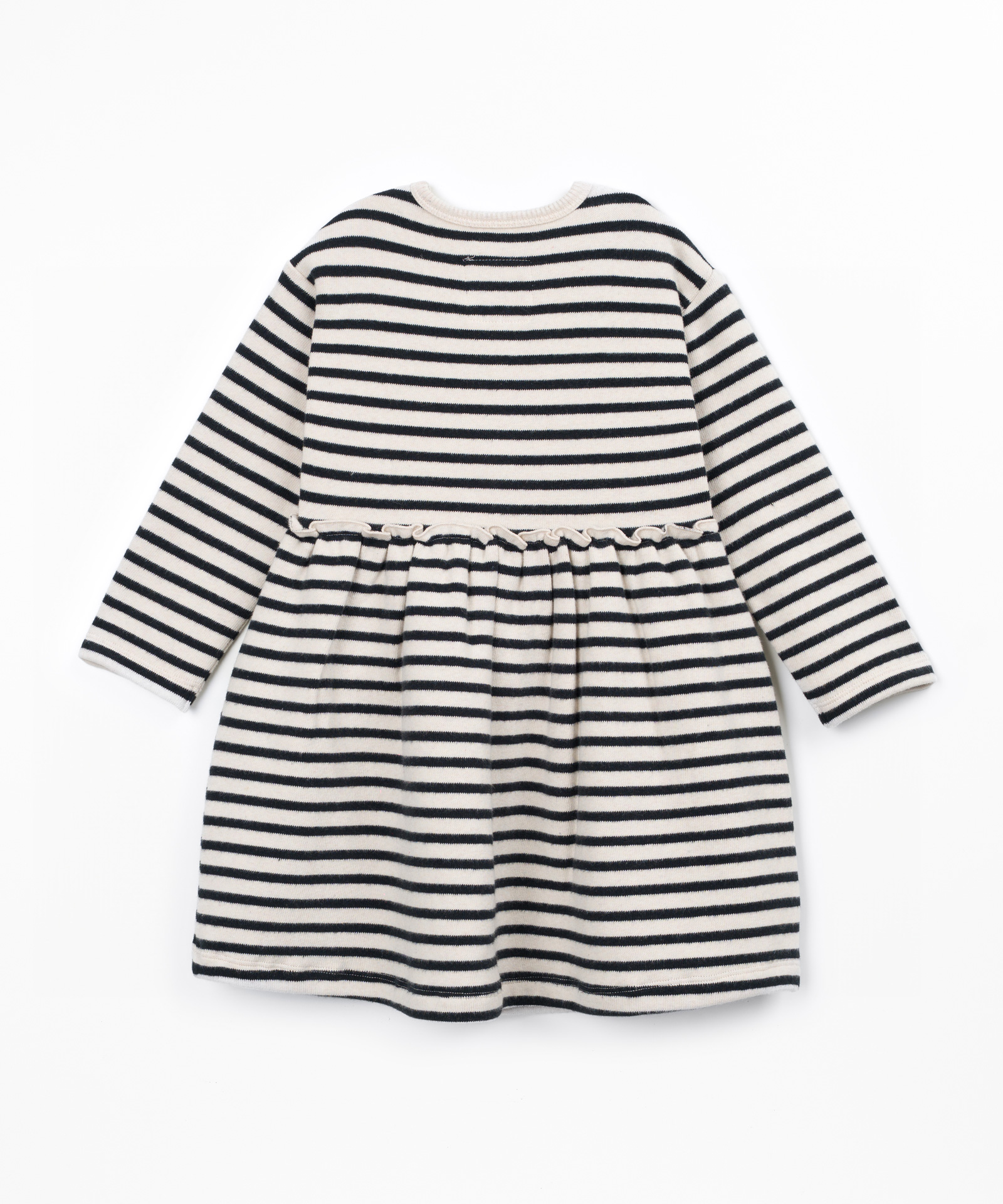 Robe en maille rayée