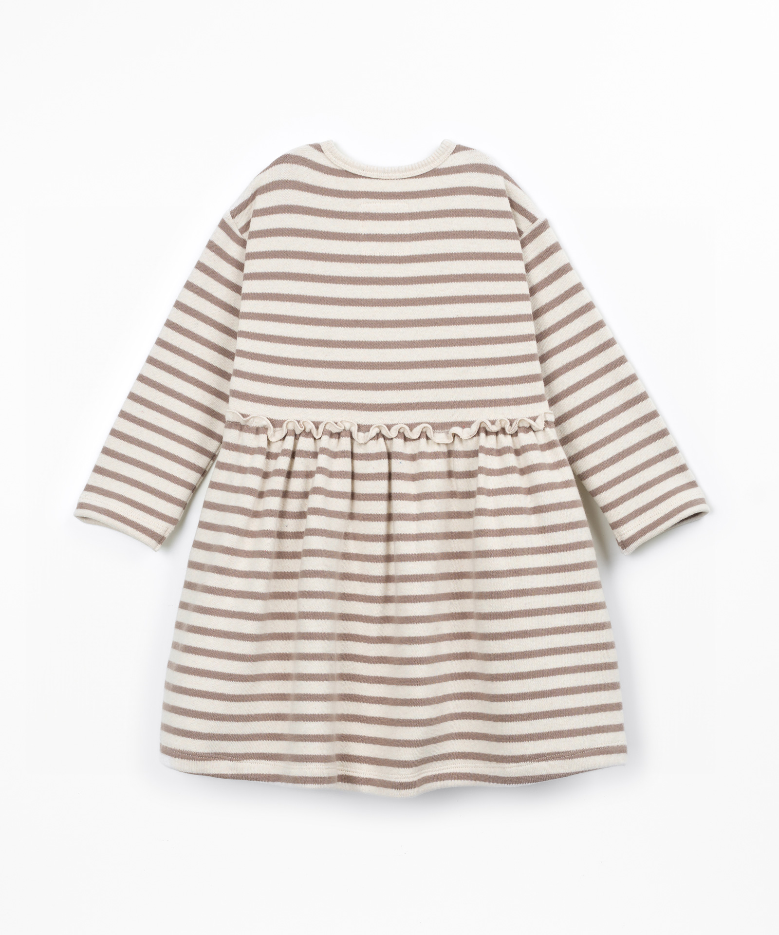 Robe en maille rayée