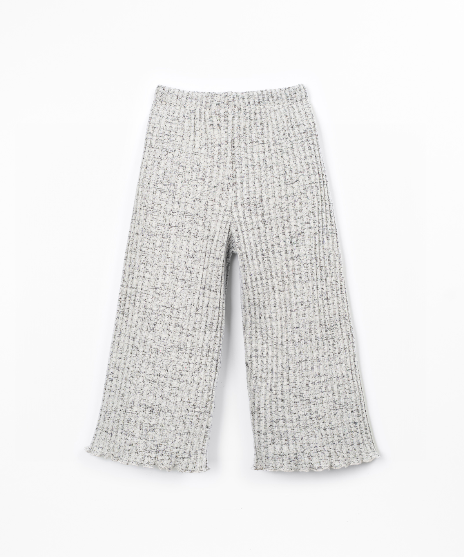Knit trousers with organic cotton