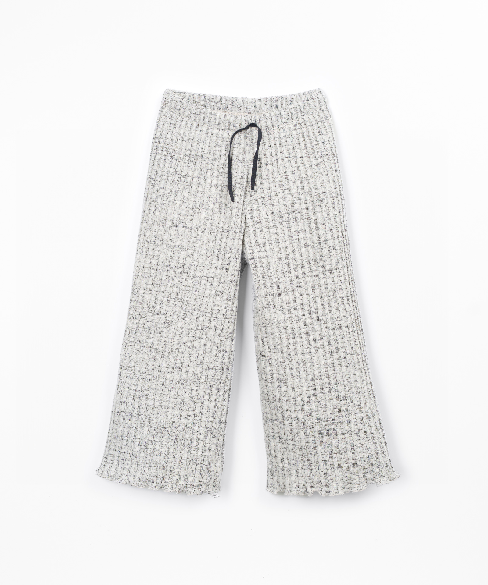 Knit trousers with organic cotton