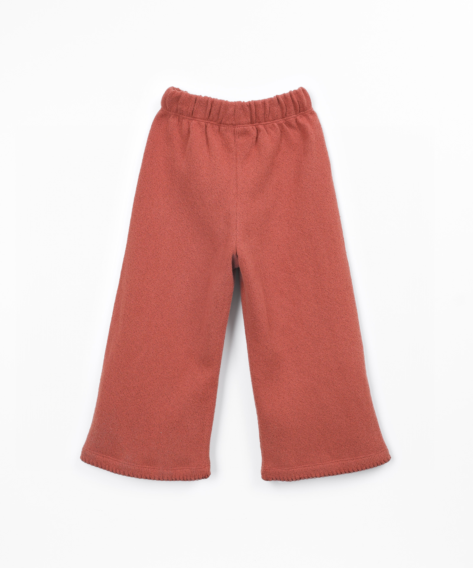 Calça de malha com mistura de fibras