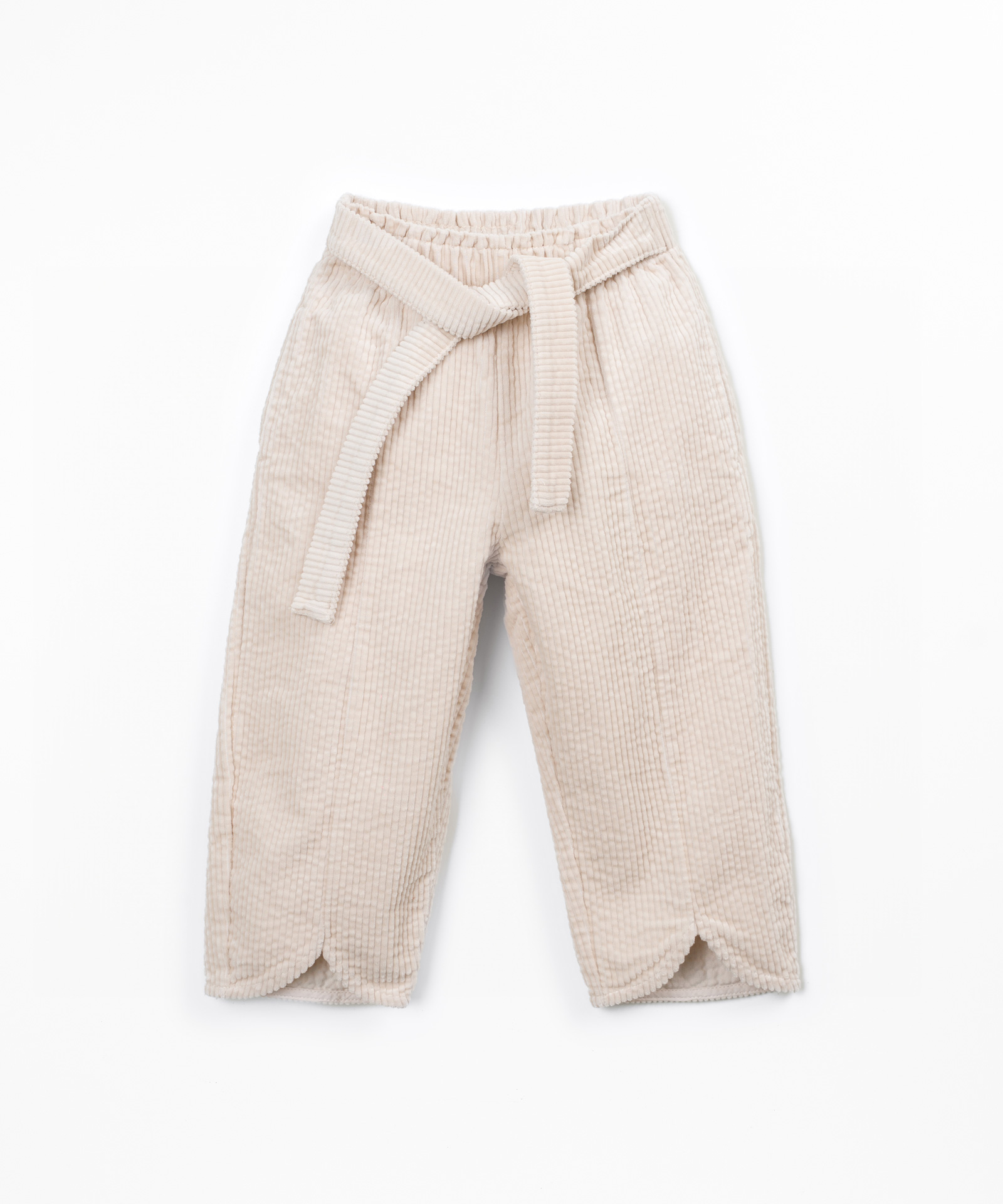 Pantalon en velours côtelé à taille élastique