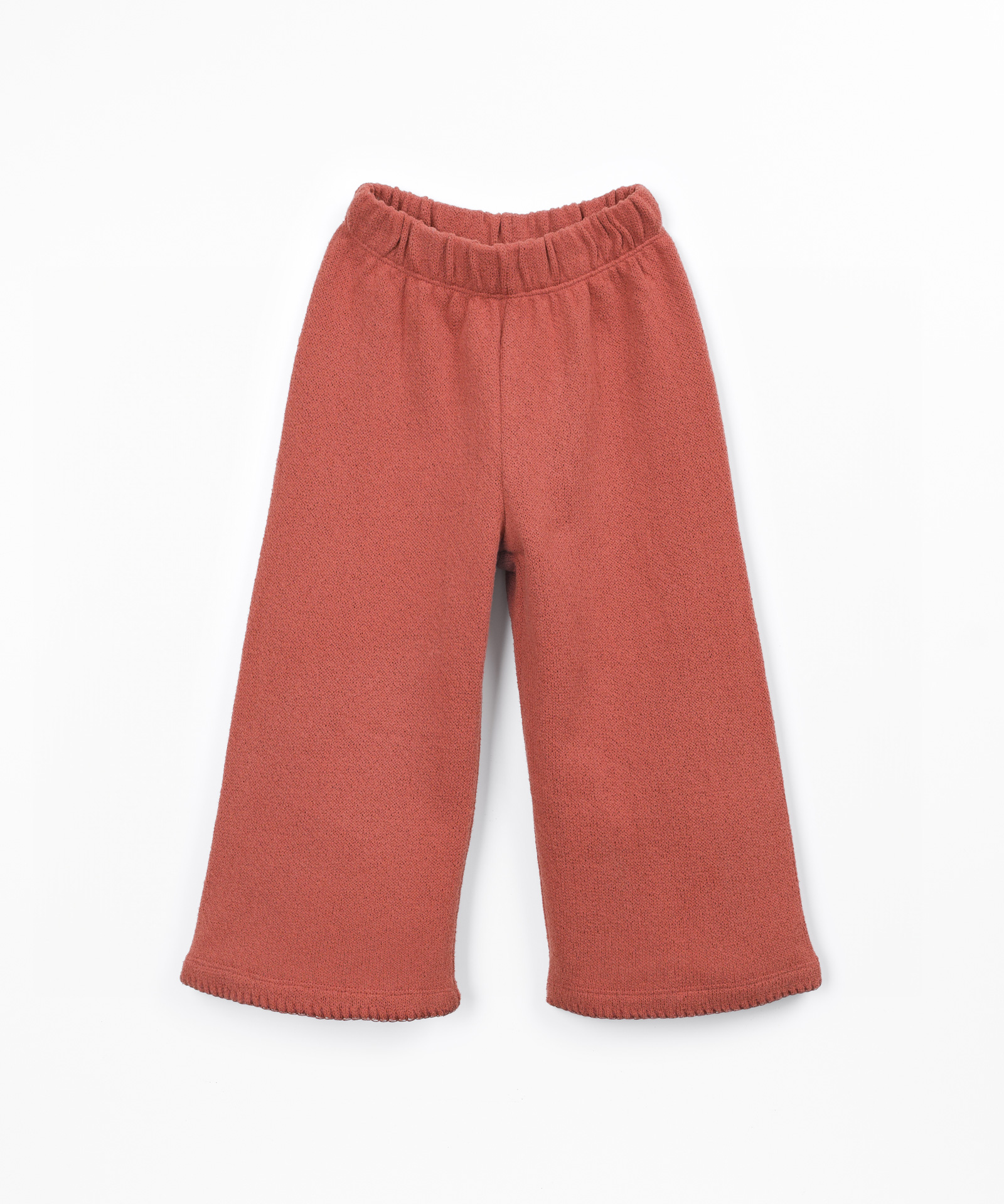 Calça de malha com mistura de fibras