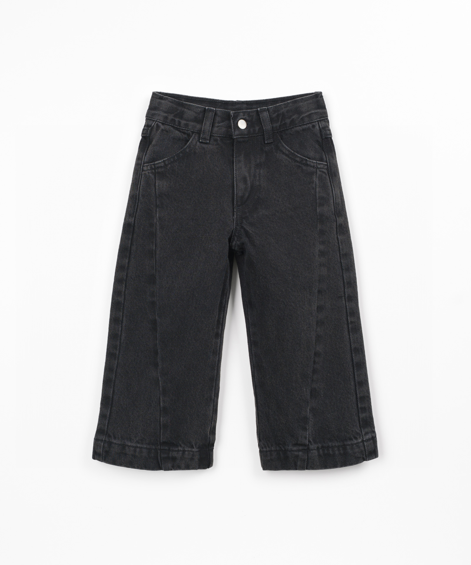 Calça de ganga com cinto ajustável