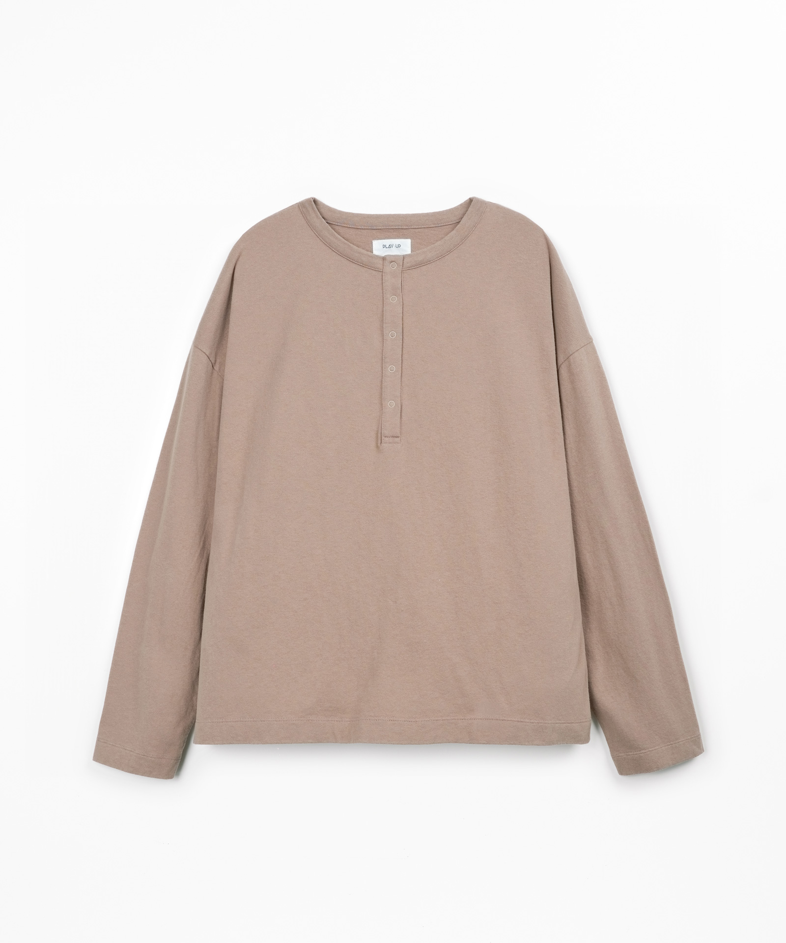 Knit T-shirt with organic cotton and recycled cotton