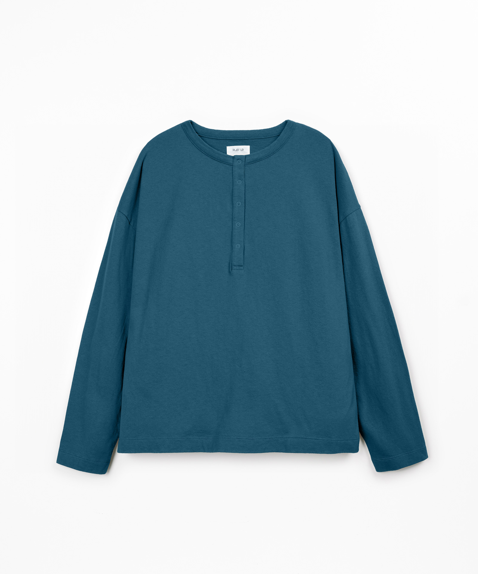 Knit T-shirt with organic cotton and recycled cotton