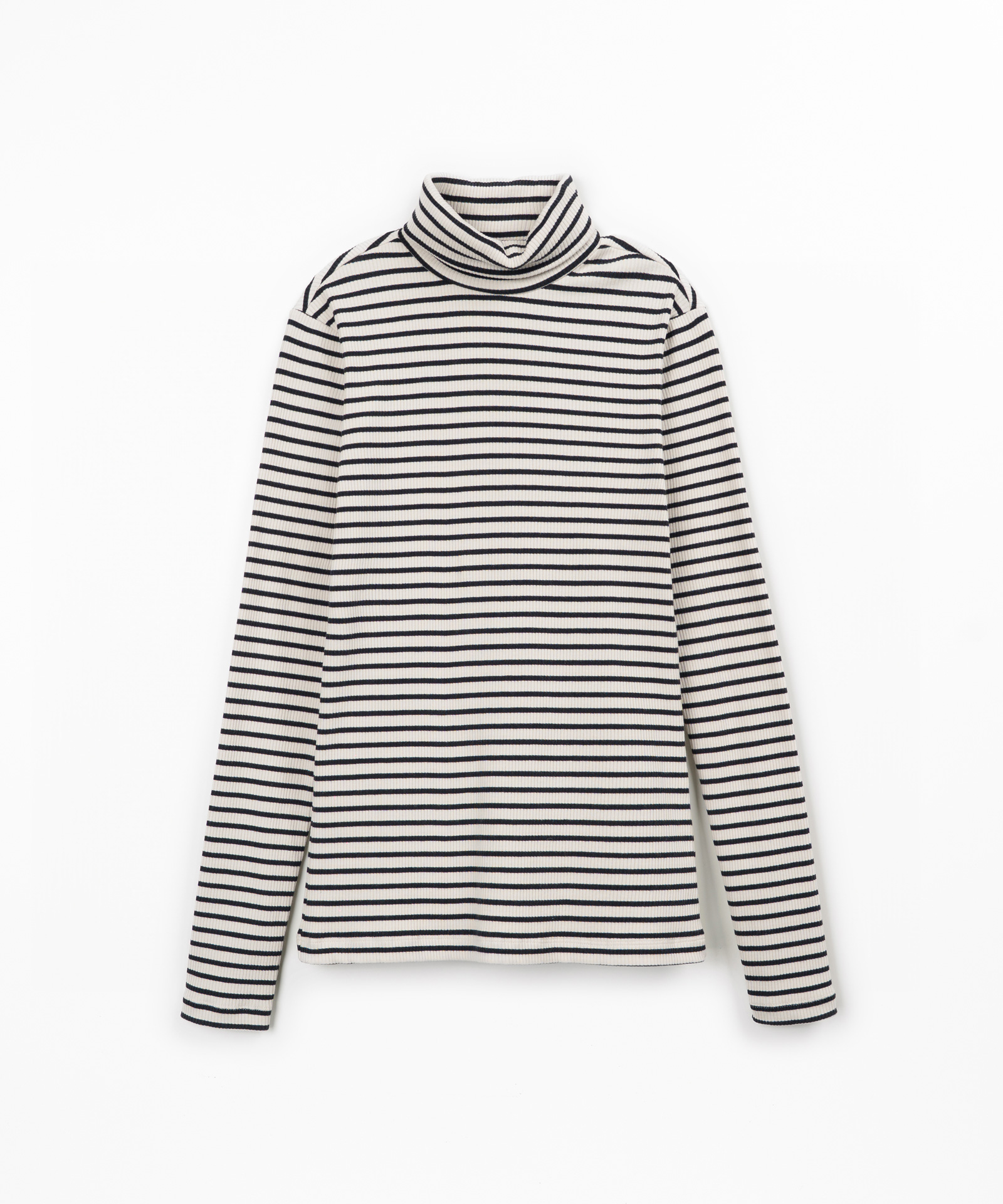 Pull en maille à col montant