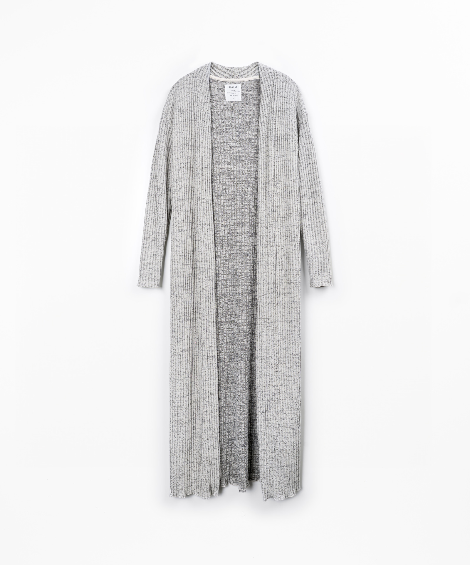 Long knit jacket