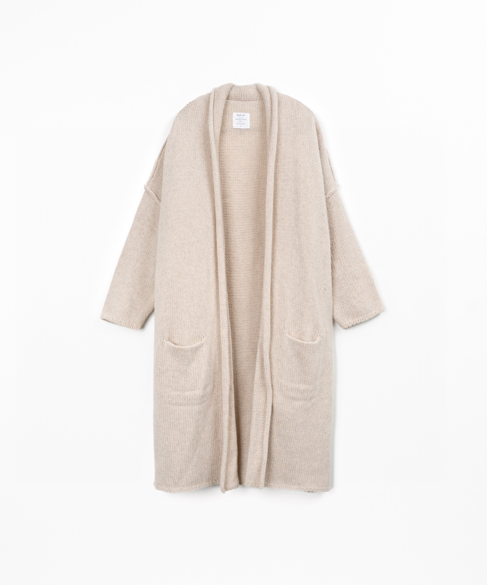 Giacca in maglia con lana riciclata