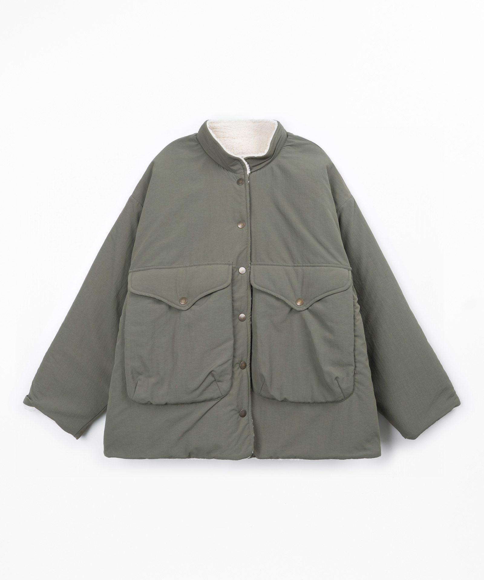 Parka com acabamento impermeável